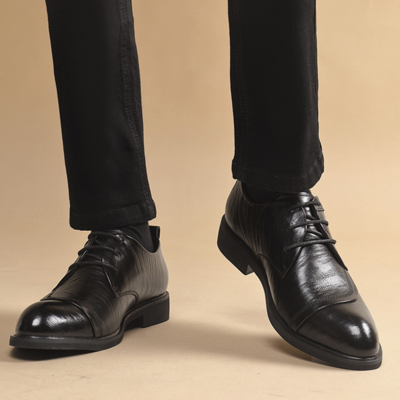 Men Formal Wear Dress - Zapatos Oxford de cuero con detalle