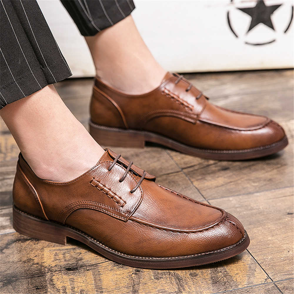 Men'S Holiday Formal Wear - Zapatos elegantes antideslizantes de gran tamaño