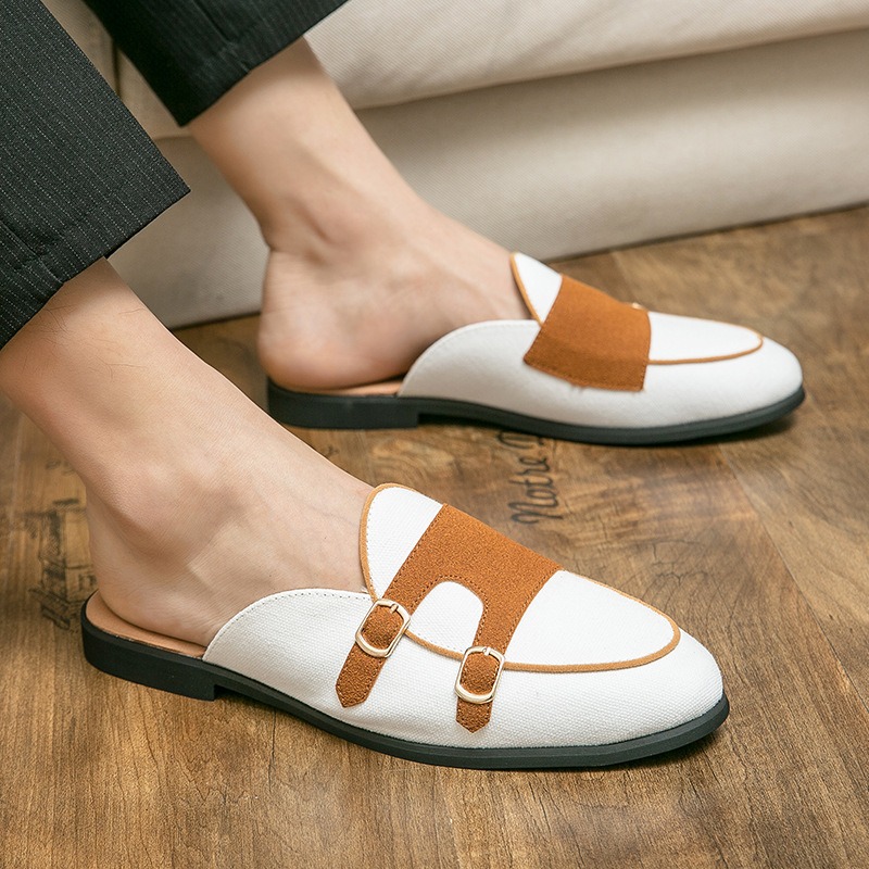 Men'S Formal Style - Mulas de lona, medio zapatos para