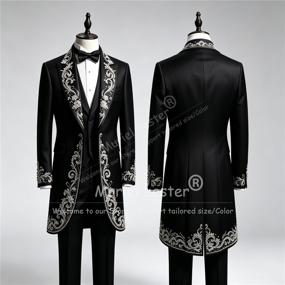 Men Formal Wear Pants - Traje de Esmoquin de Lujo para