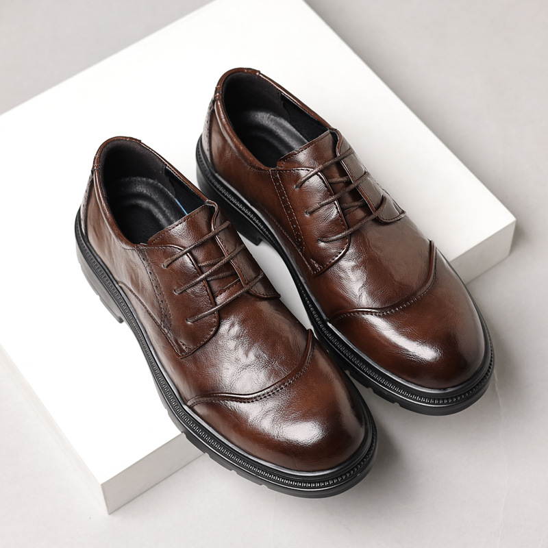 Zapatos de cuero para hombre p - Men Formal Wear Dress reseña y precio