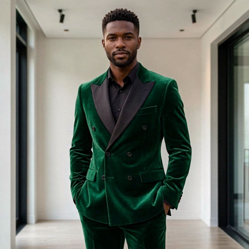 Trajes formales de terciopelo  - Men Formal Wear Fashion reseña y precio