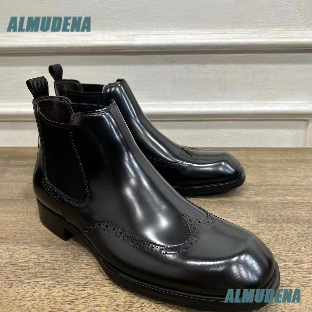 Botas Chelsea Brogue Marrones  - Men'S Formal Style reseña y precio