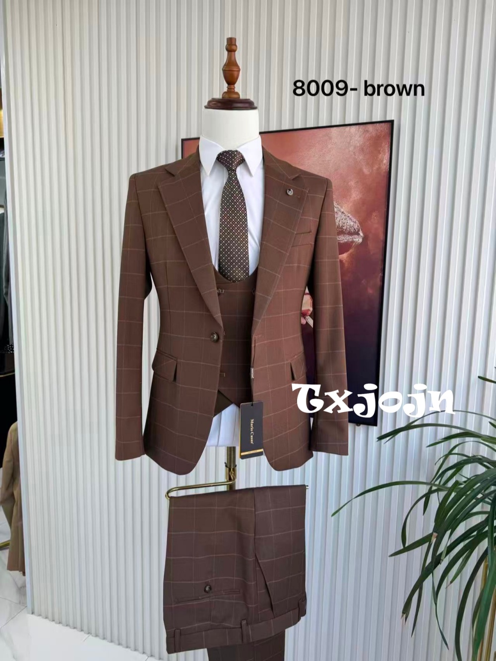 Traje de Esmoquin a Cuadros pa - Men Formal Wear Pants reseña y precio