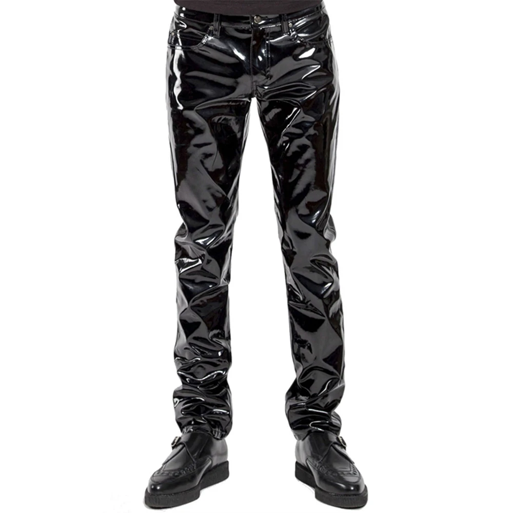 Pantalones de PVC de piel sint - Men'S Gothic Formal Wear reseña y precio