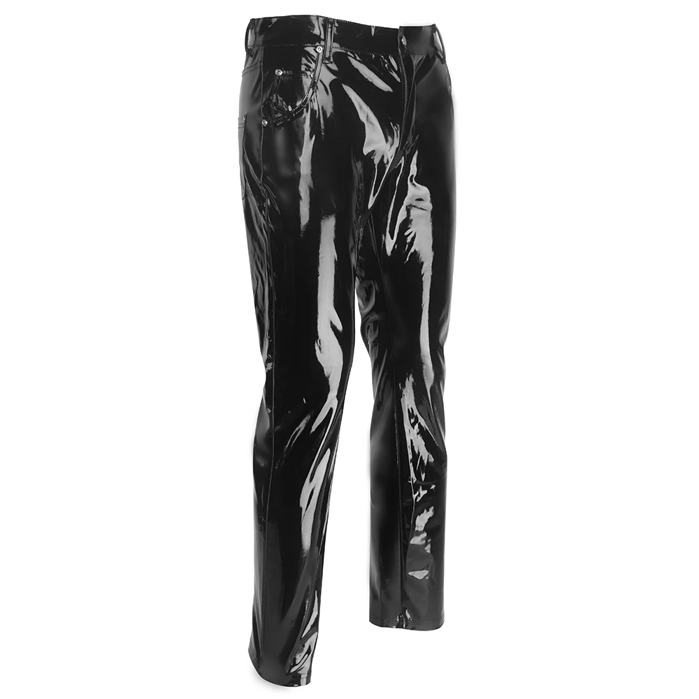 Pantalones de PVC de piel sint - Men'S Gothic Formal Wear reseña y precio