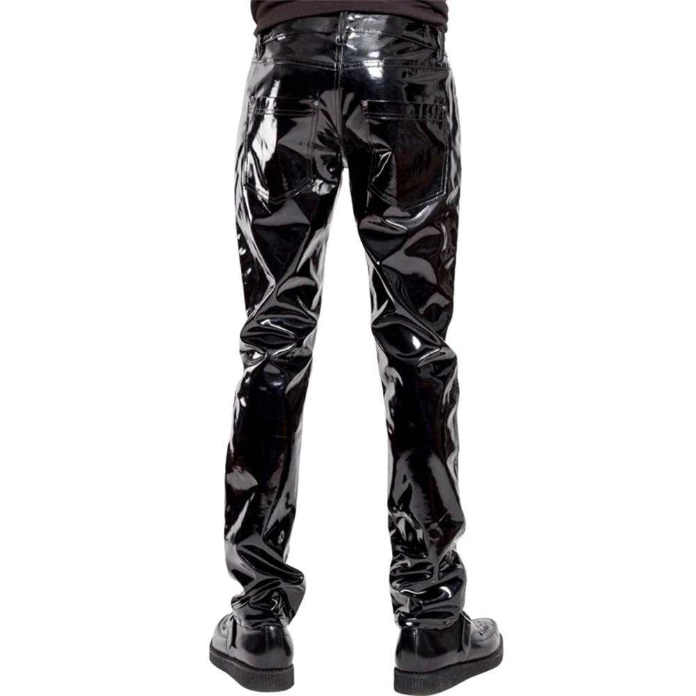 Pantalones de PVC de piel sint - Men'S Gothic Formal Wear reseña y precio