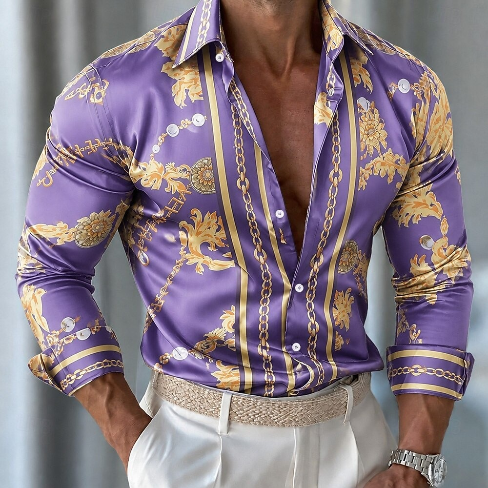 Camisa de satén floral para ho - Men'S Holiday Formal Wear reseña y precio