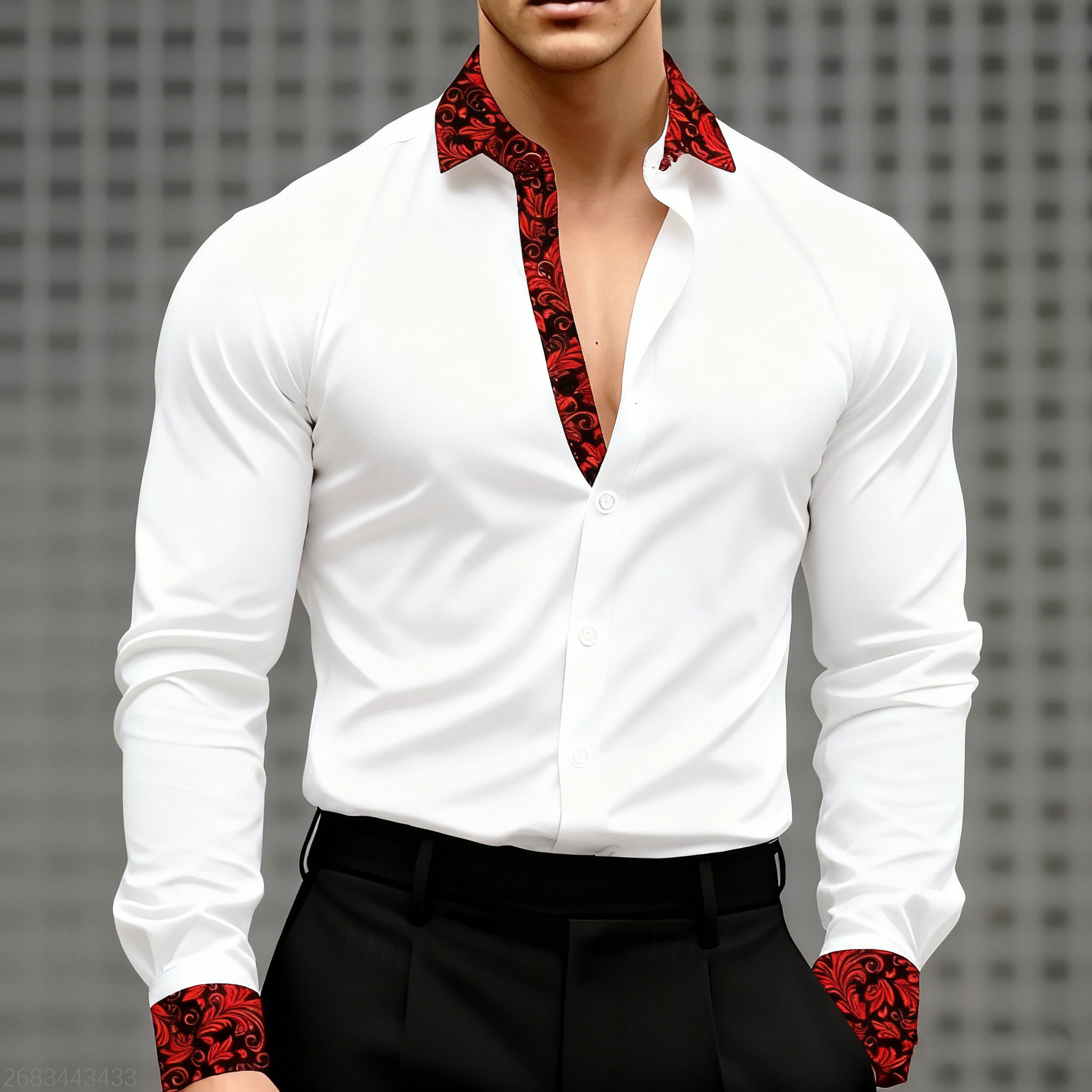 Camisa Formal con estampado Fl - Men'S Holiday Formal Wear reseña y precio