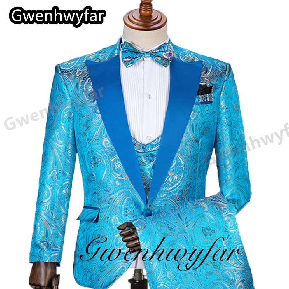 Trajes de hombre con patrón de - Men Formal Wear Pants reseña y precio