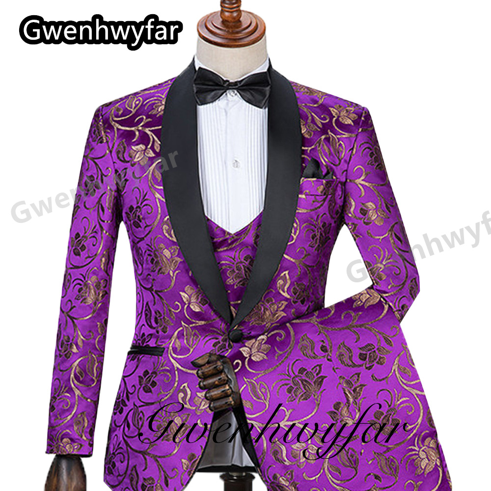 Trajes de hombre con patrón de - Men Formal Wear Pants reseña y precio