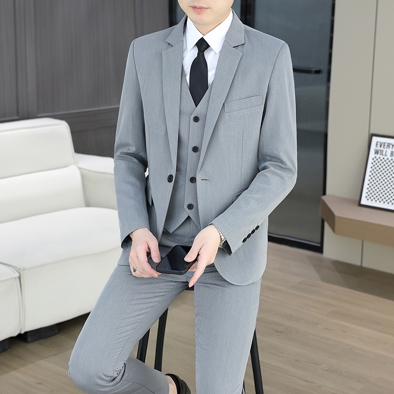 Traje (Blazer+Chaleco+Pantalon - Men Formal Wear Fashion reseña y precio