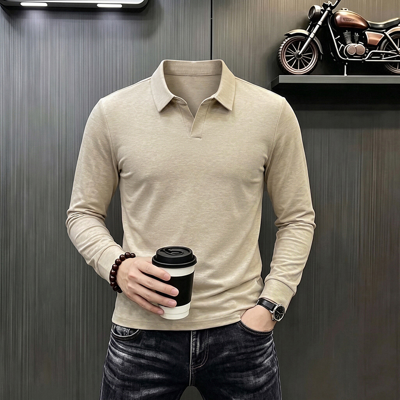 Camiseta de Manga Larga Casual - Men'S Formal Style reseña y precio