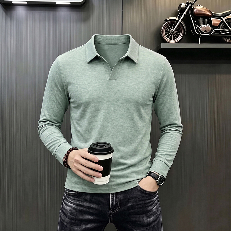 Camiseta de Manga Larga Casual - Men'S Formal Style reseña y precio