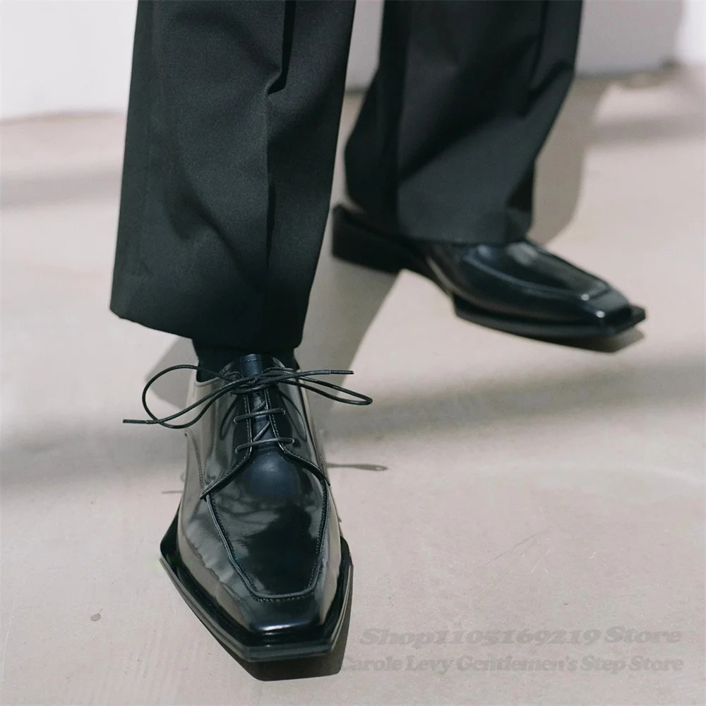 Zapatos Derby de charol negro  - Men'S Formal Style reseña y precio